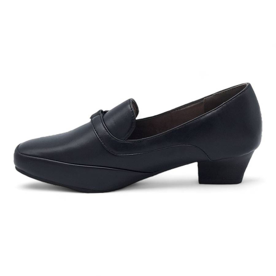 TTP Women Square Toe PU Block Heels
