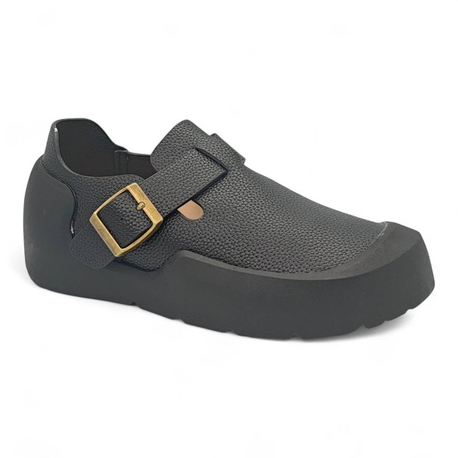 TTP Platform Terra Textured Mary Jane BKHT02