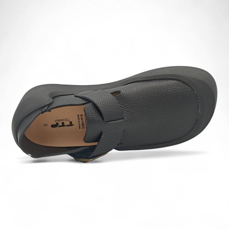 TTP Platform Terra Textured Mary Jane BKHT02