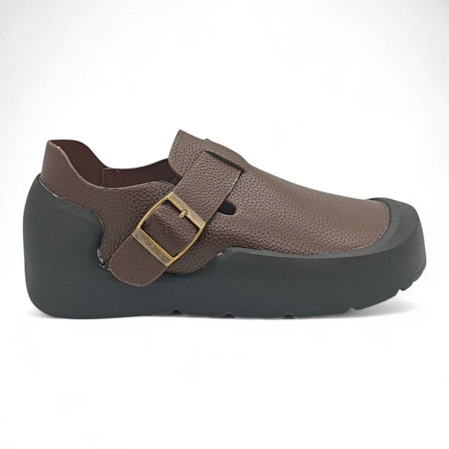 TTP Platform Terra Textured Mary Jane BKHT02