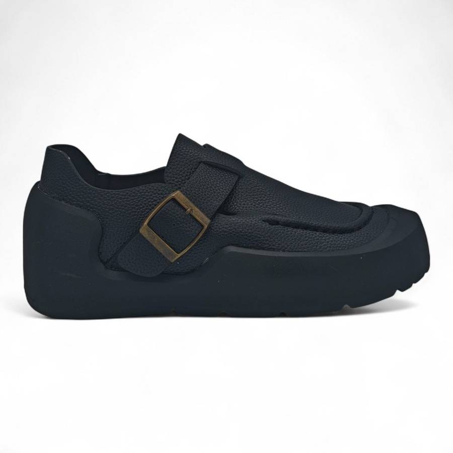 TTP Women's Moccasin-Styled Mary Jane Platform Casual Shoe BKHT03