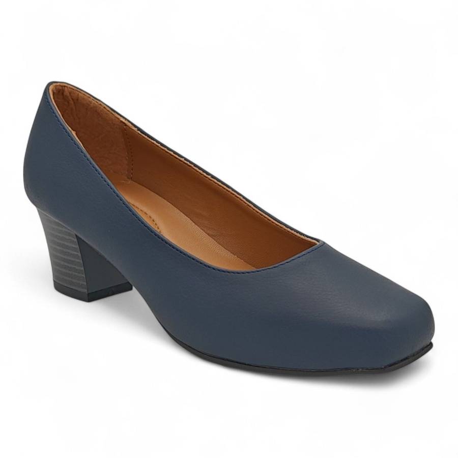 ALXIR Women's Slip-On Block Heel Pumps PSL3193C