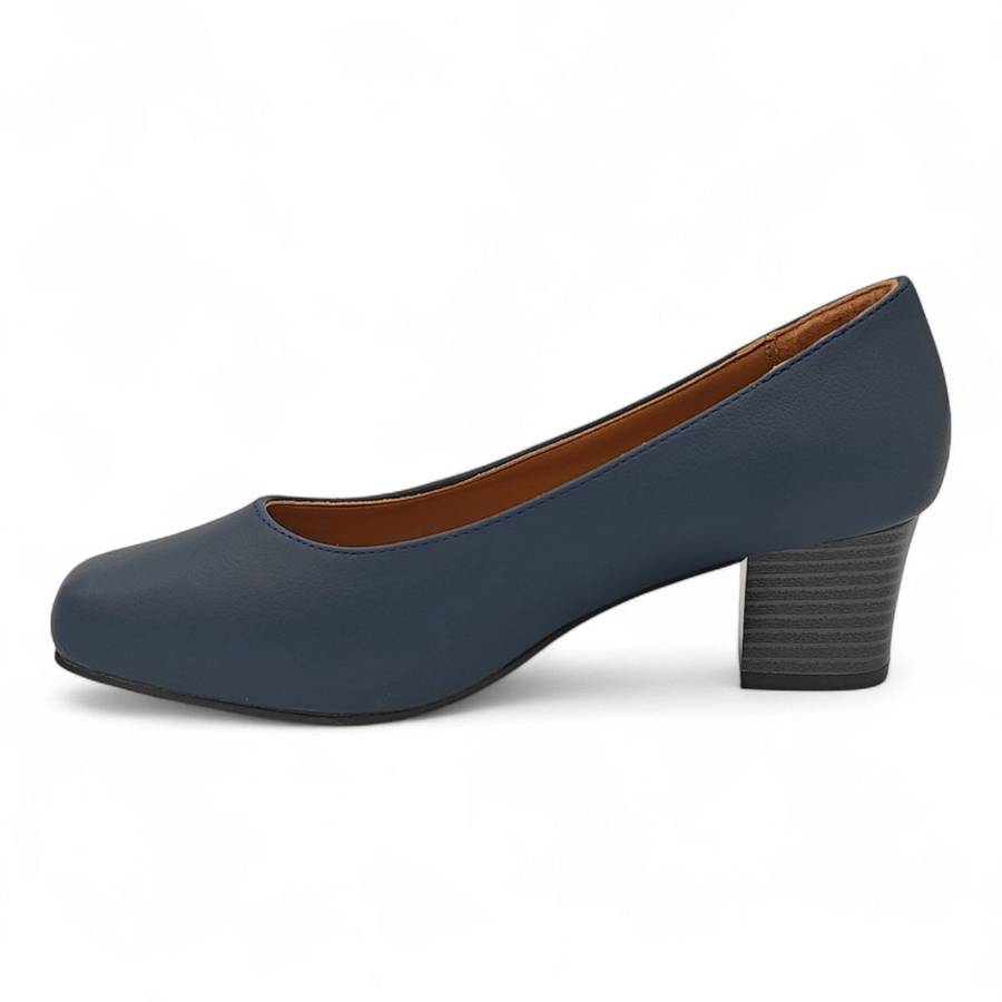 ALXIR Women's Slip-On Block Heel Pumps PSL3193C