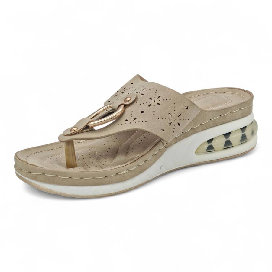 Women's Wedge Sandal - Floral Cut-Out Design CY2025