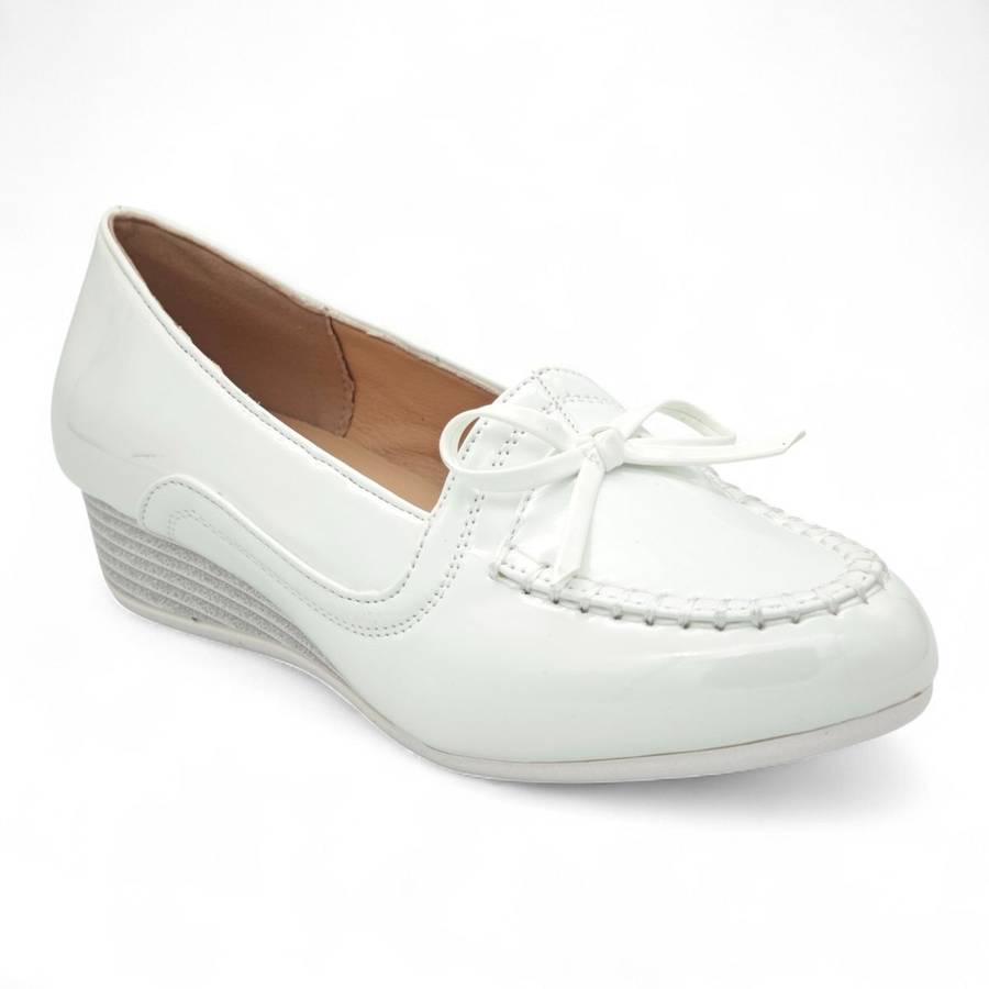 TTP Women's Patent Loafer Wedge HT250705-2