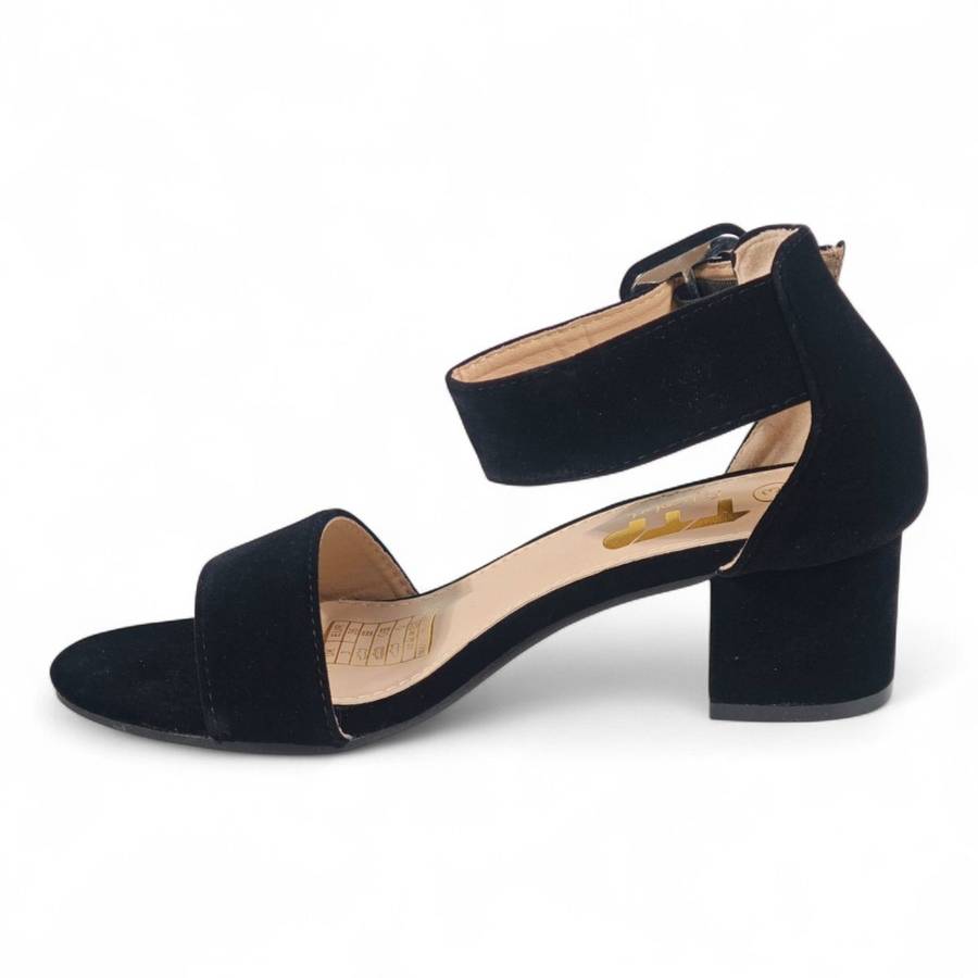 TTP Suede PU Block Heel Sandal JSF140