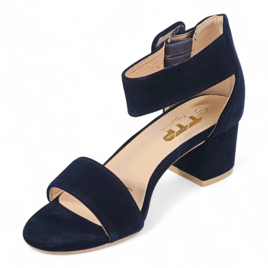 TTP Suede PU Block Heel Sandal JSF140
