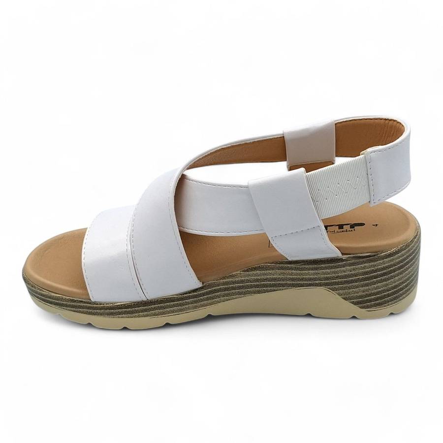 TTP Women Pull On Cross Style Slingback Platform Wedge Styles