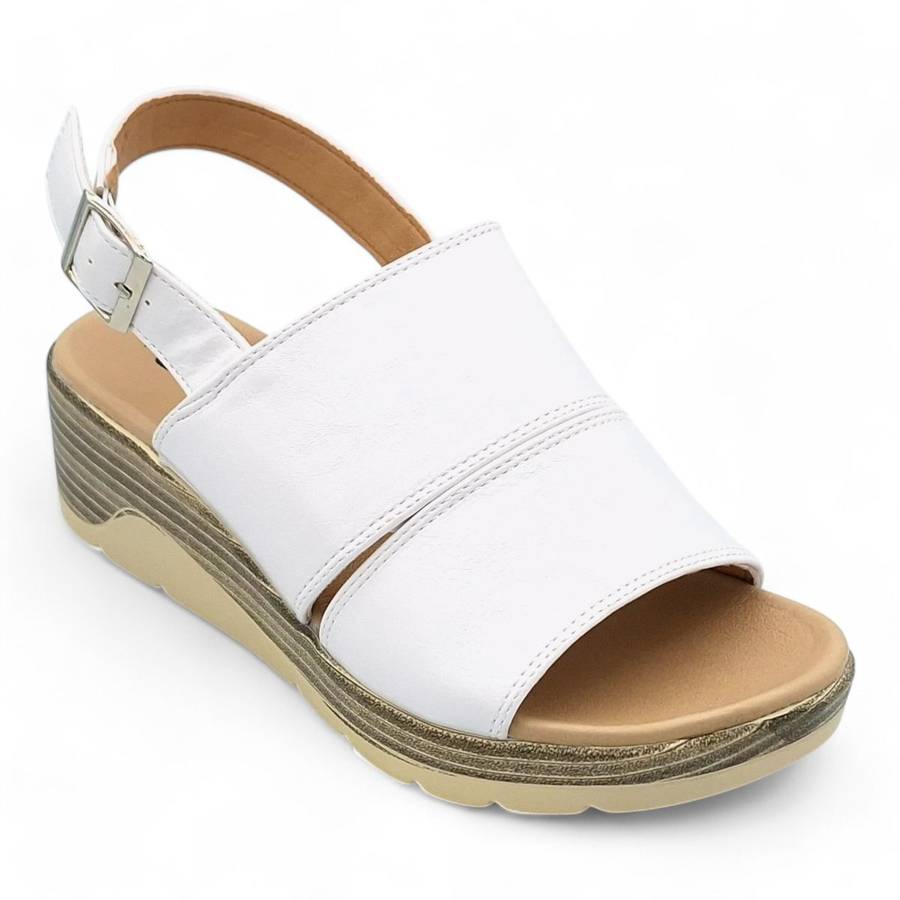 TTP Women Platform Wedge Heel Slingback Sandals
