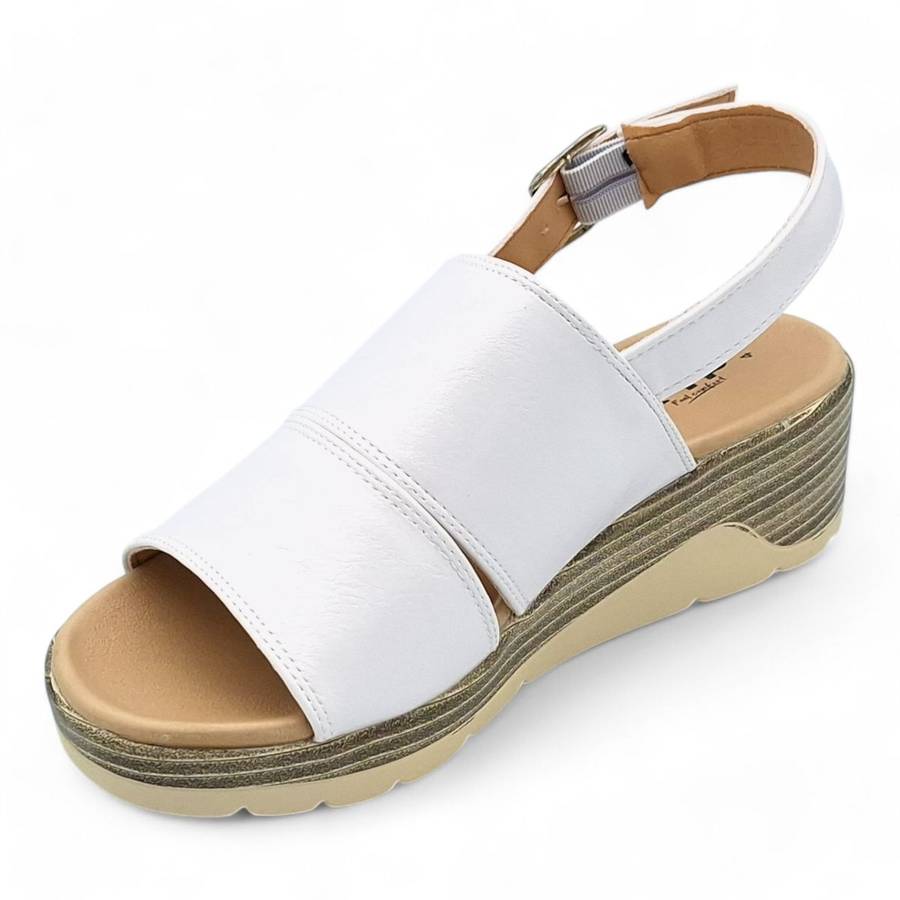 TTP Women Platform Wedge Heel Slingback Sandals