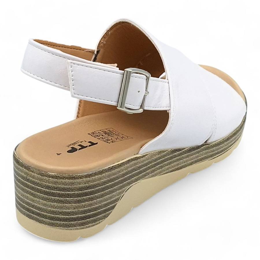 TTP Women Platform Wedge Heel Slingback Sandals