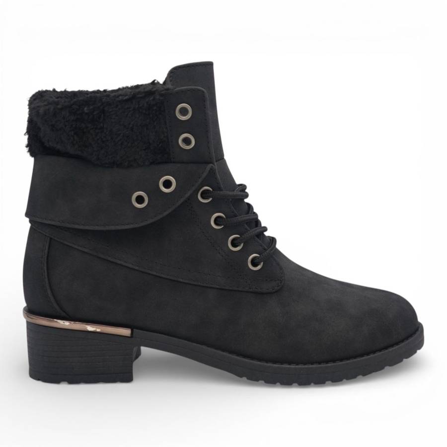 TTP Women's PU Suede Winter Ankle Boot