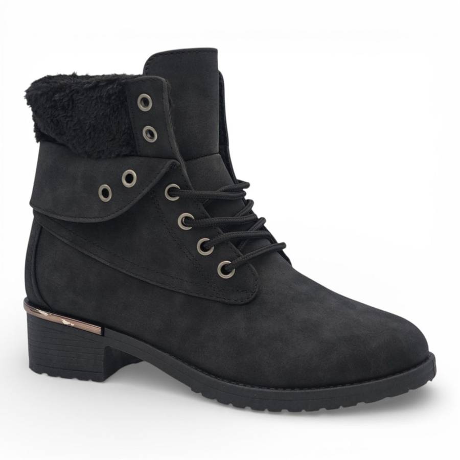 TTP Women's PU Suede Winter Ankle Boot