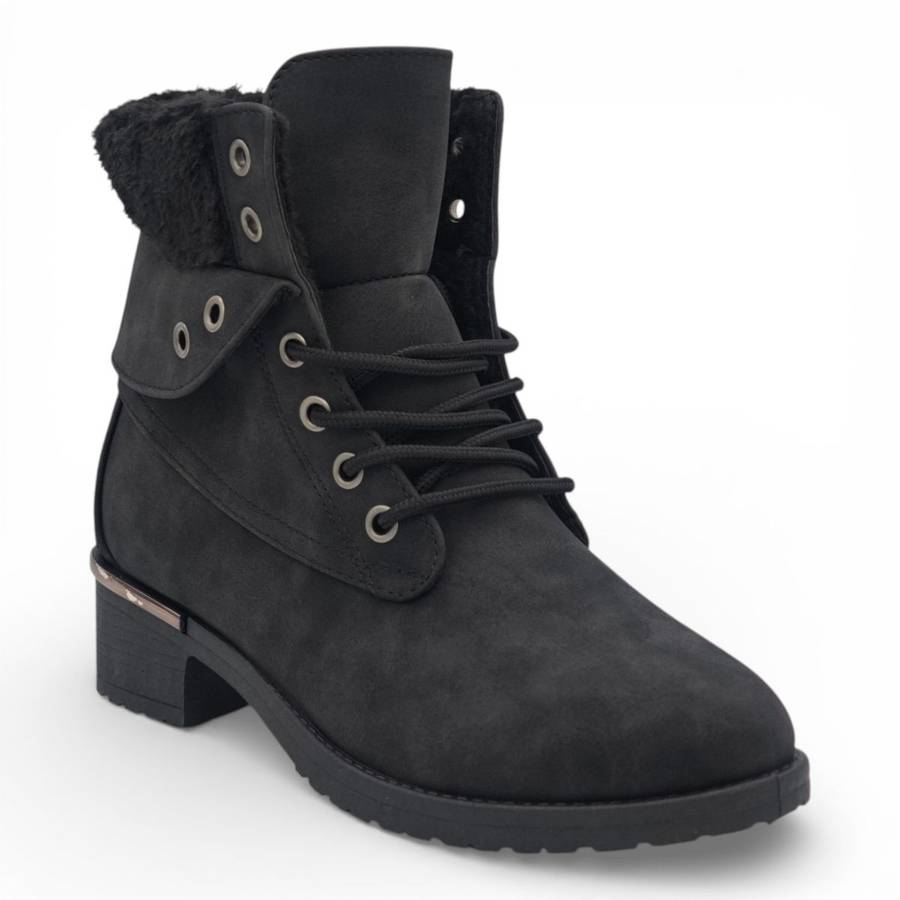 TTP Women's PU Suede Winter Ankle Boot