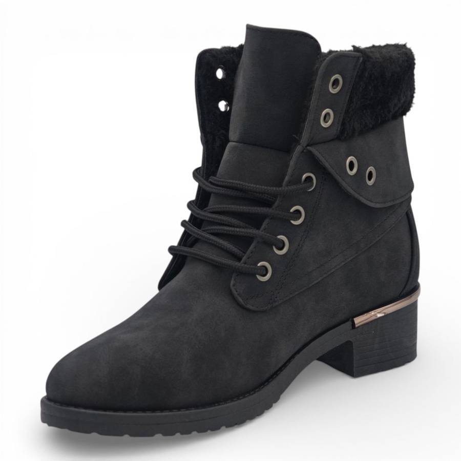 TTP Women's PU Suede Winter Ankle Boot