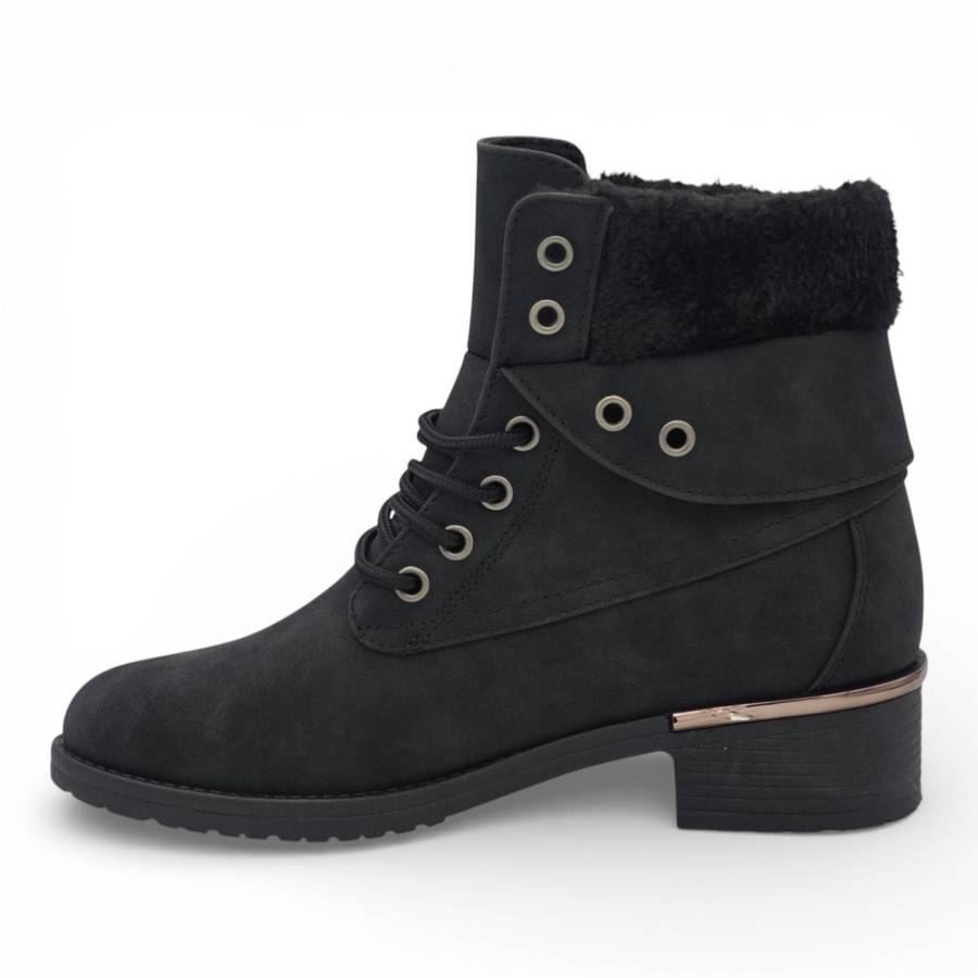 TTP Women's PU Suede Winter Ankle Boot