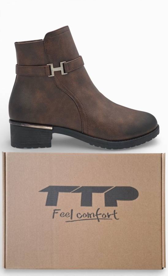 TTP Women's Round Toe Ankle Boot MC0006