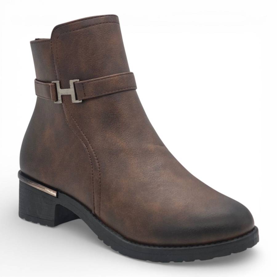 TTP Women's Round Toe Ankle Boot MC0006