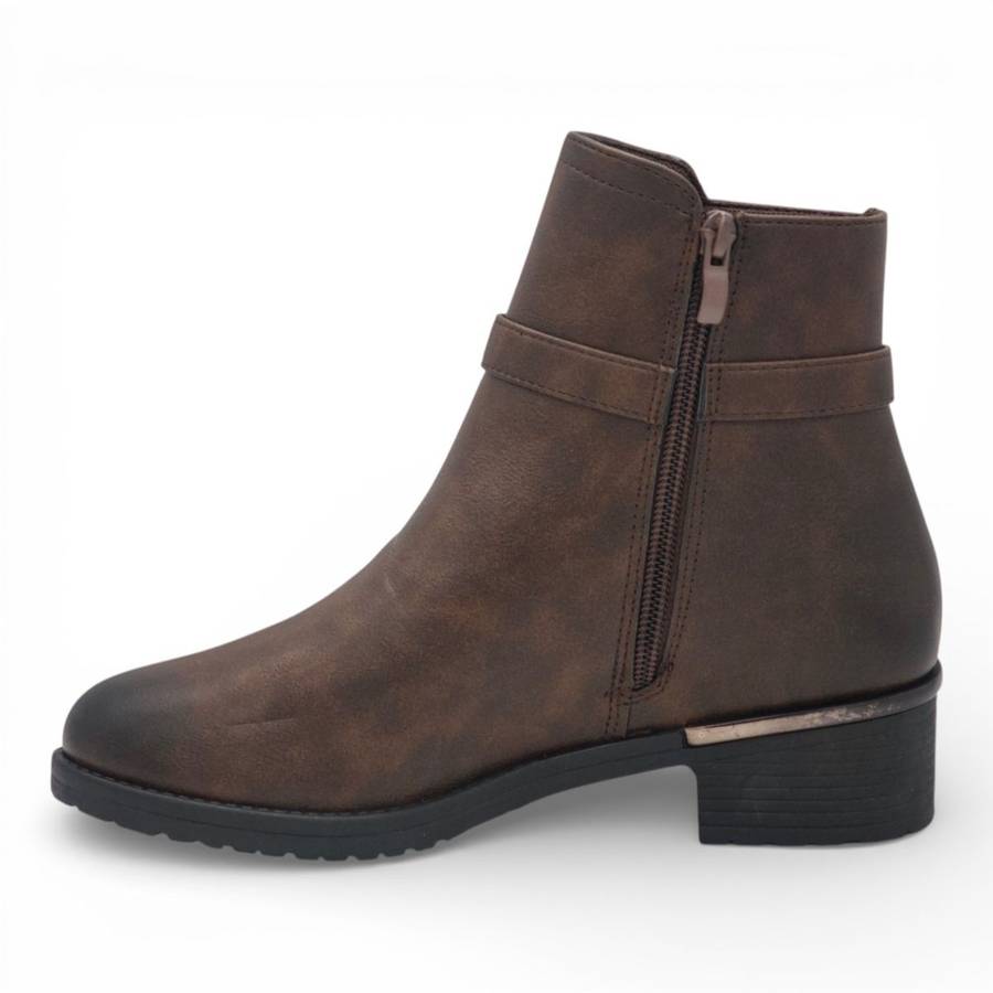 TTP Women's Round Toe Ankle Boot MC0006