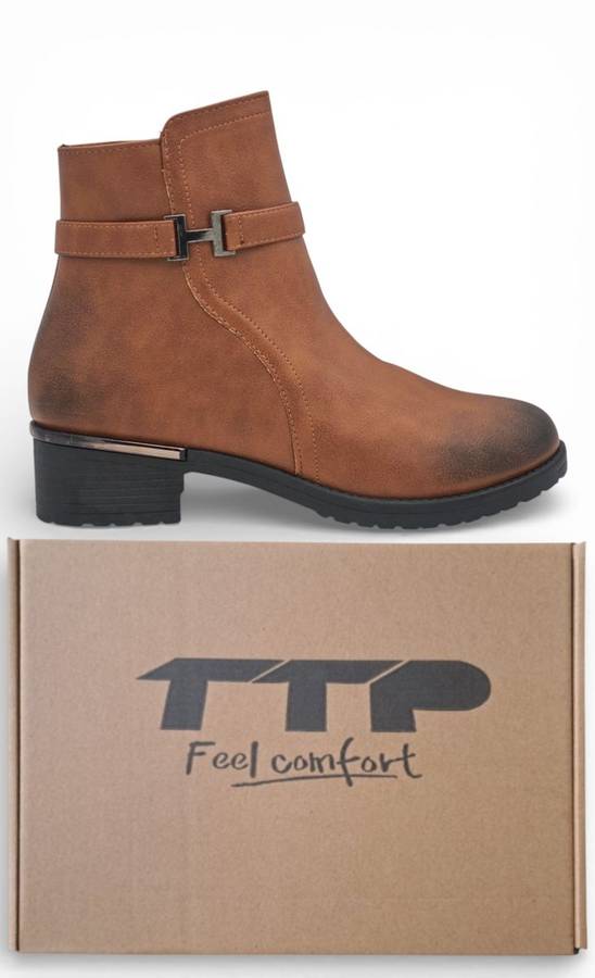 TTP Women's Round Toe Ankle Boot MC0006