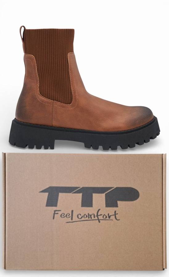 TTP Women's Chunky Chelsea Ankle Boot MC0008