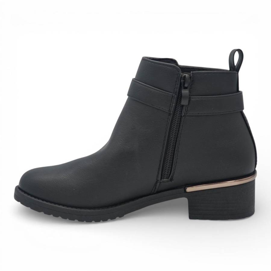 TTP Women's Ankle Boot with Buckle Decor MC0007