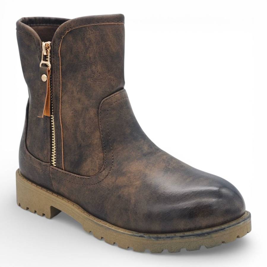 TTP Women's Ankle Boot with Side Zipper MC501