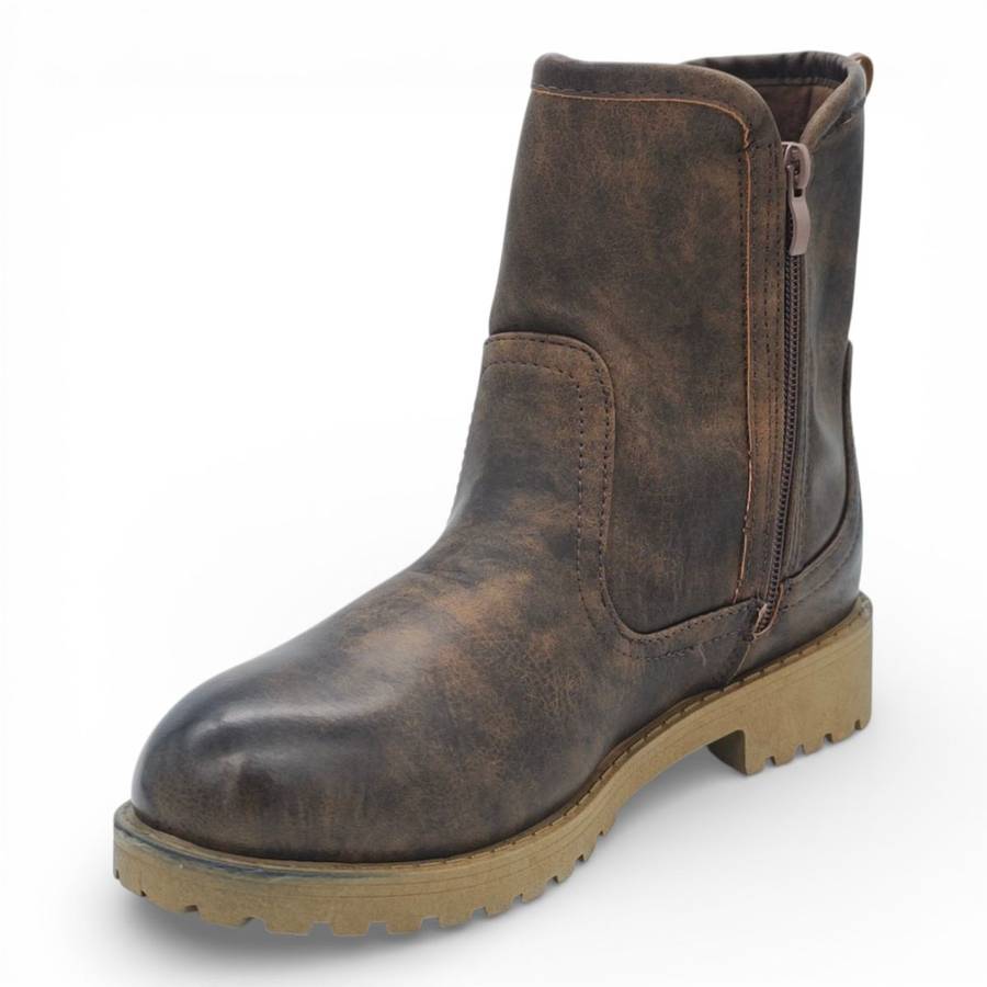 TTP Women's Ankle Boot with Side Zipper MC501