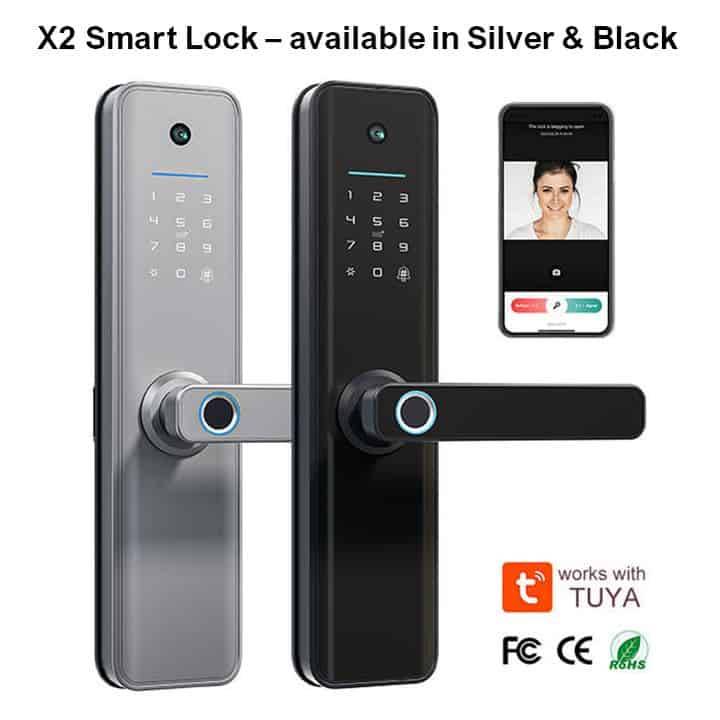 Smart Door Lock, X2 Fingerprint, Card, Key, Code | WiFi Tuya Smart Life