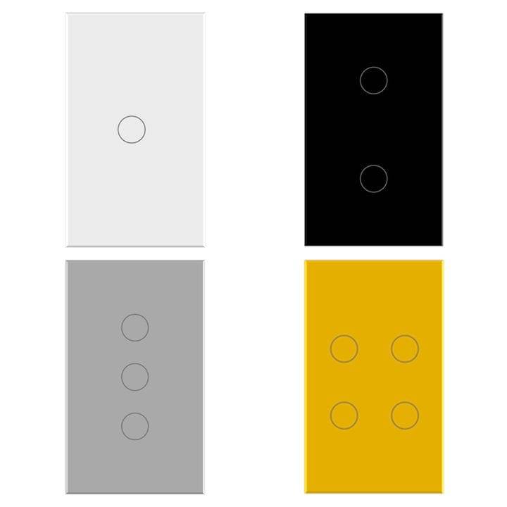Face Plates Only | Black, Silver or Gold | 1, 2, 3 or 4 Gang | Dimmer