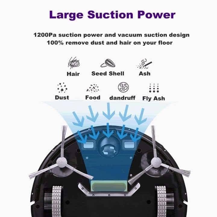 Smart Robot Vacuum Cleaner - Auto Learn, Remote Control