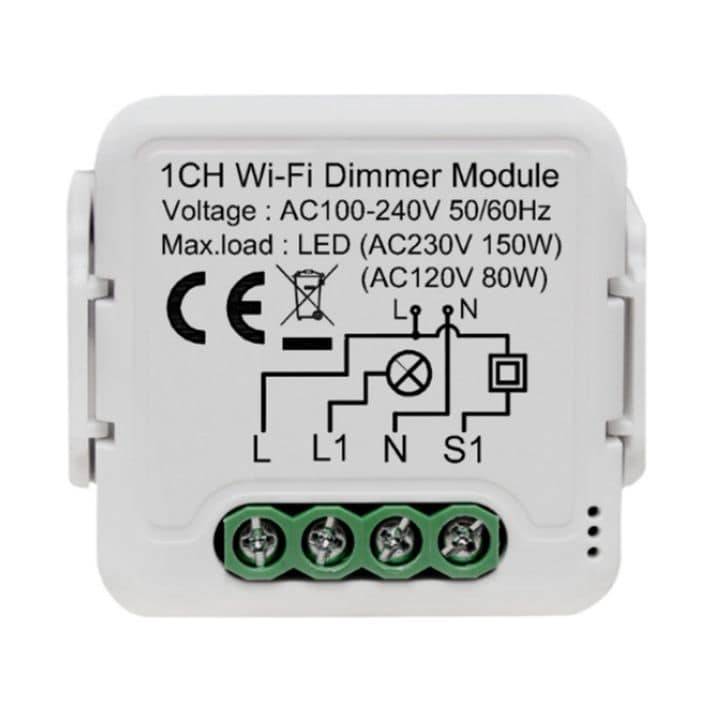 Smart Mini Switch Dimmer Module 1 Gang (upgrade existing) | WiFi Tuya Smart Life