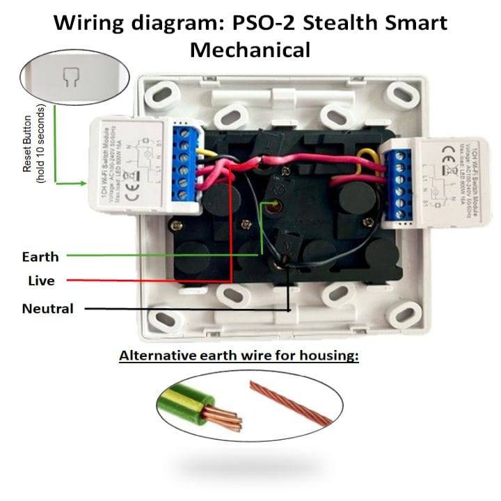 Smart Switch Outdoor IP65 Waterproof 16A SA 2 Socket | WiFi Tuya Smart Life