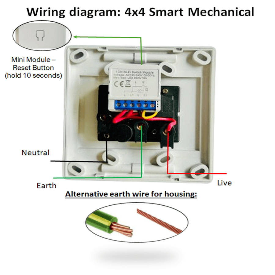 Smart Mechanical Stealth Outdoor Single Plug | 16A rating | Tuya Smart Life