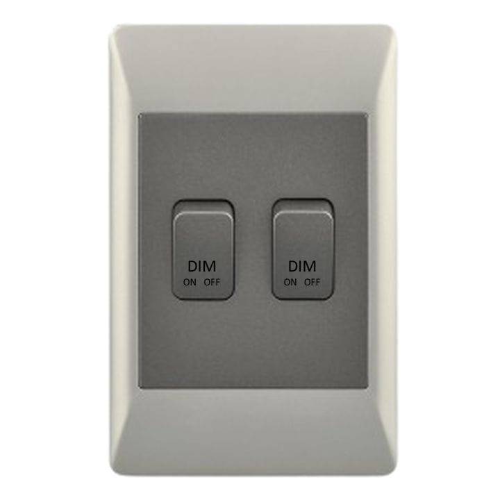 Smart WiFi Mechanical Light Dimmer, 2 Gang | Neutral Wire + BT | WiFi Tuya Smart Life