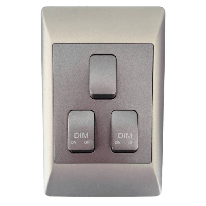 Smart Mechanical Hybrid Switch  3 Gang, 2 Dimmer + 1 Light | Neutral Wire + BT | WiFi Tuya Sma...