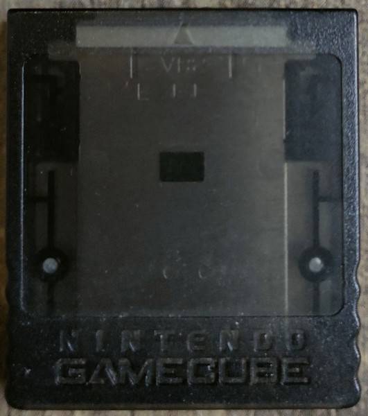 Gamecube Memory Card Clear Black Playd