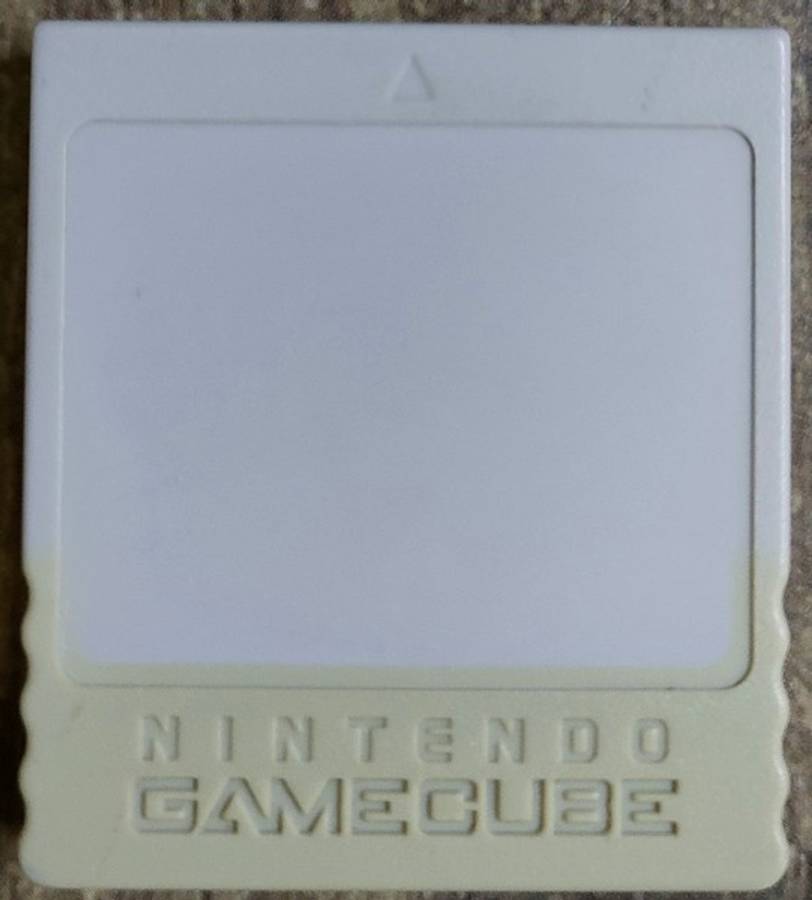 Gamecube Memory Card White Playd