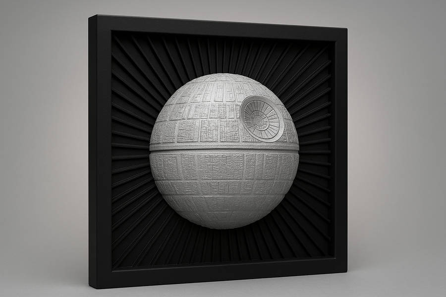 Death star wall art