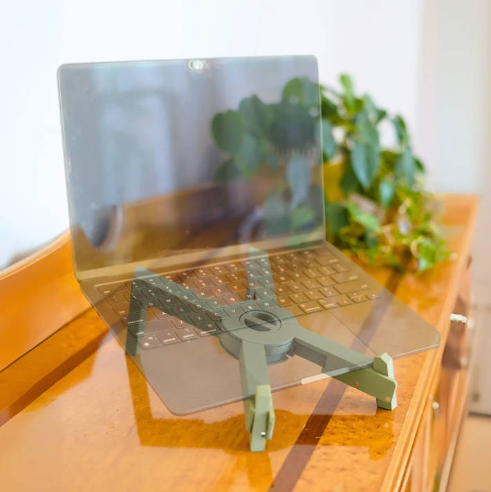 Portable Laptop Stand  Collapsing Stand with Cable Coil
