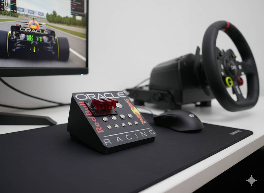 Red Bull Sim Racing Button Box | Light-Up Edition