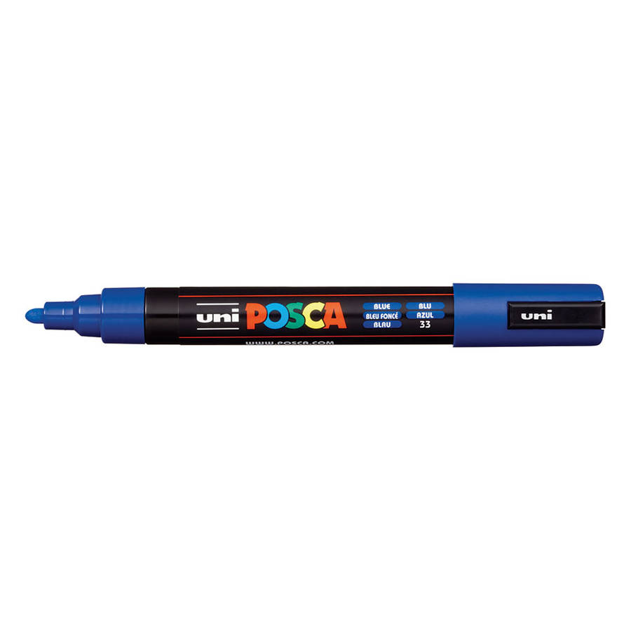 POSCA PC-5M medium water-based paint marker in blue