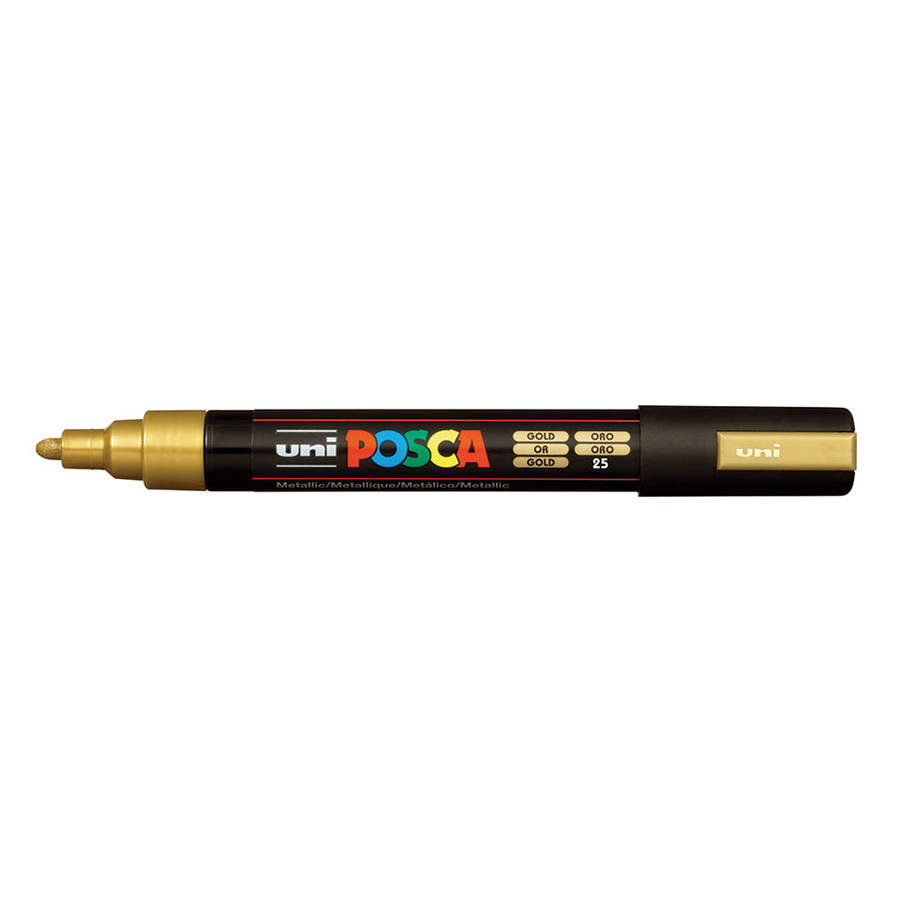POSCA PC-5M medium water-based paint marker in gold