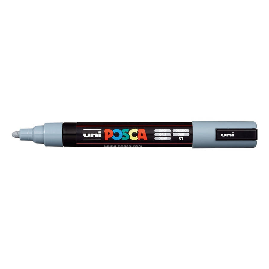 POSCA PC-5M medium water-based paint marker in grey