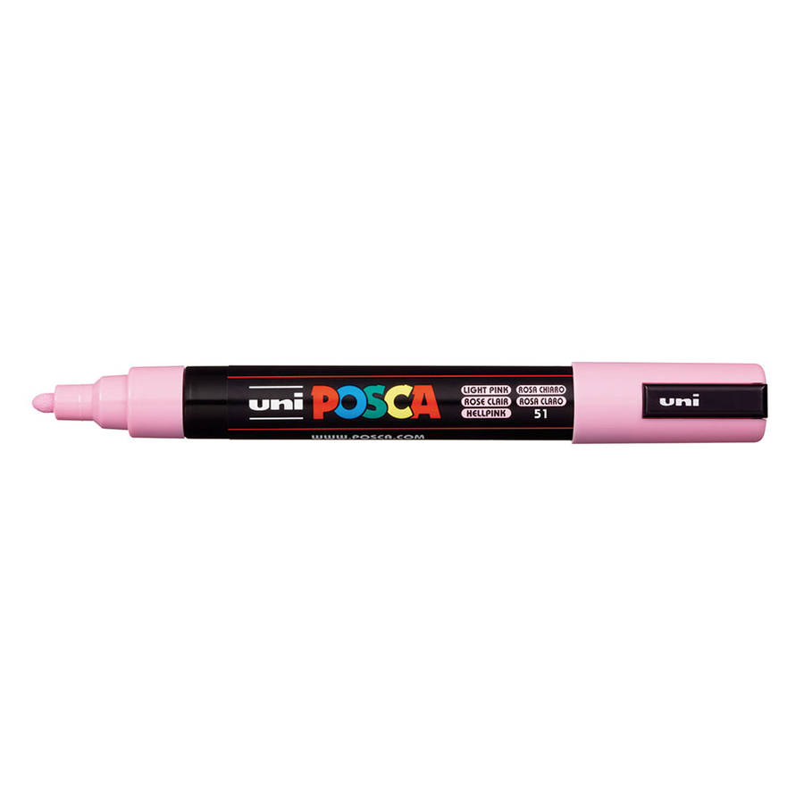 POSCA PC-5M medium water-based paint marker in light pink