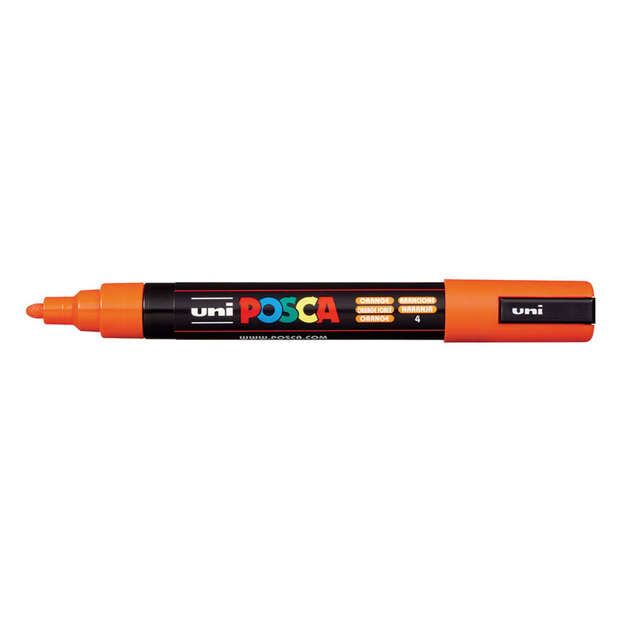 POSCA PC-5M medium water-based paint marker in orange