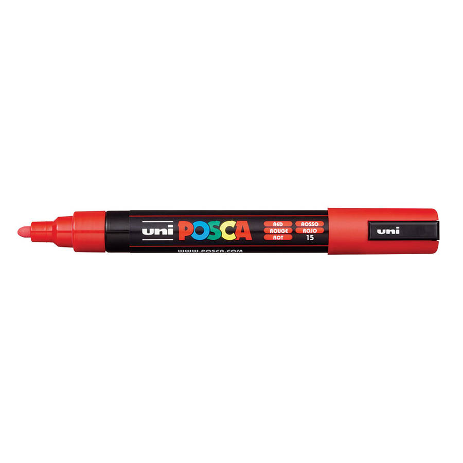 POSCA PC-5M medium water-based paint marker in red