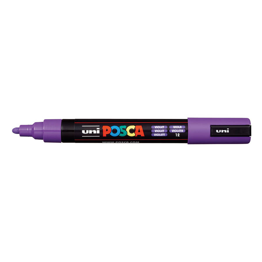 POSCA PC-5M medium water-based paint marker in violet