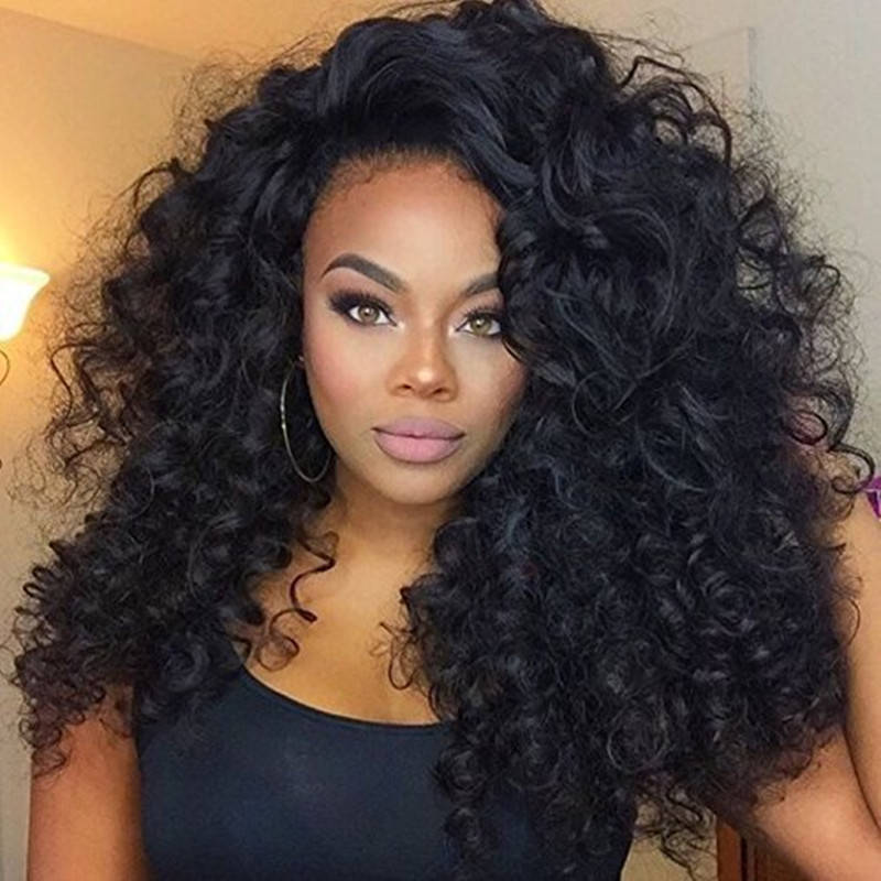 Afro Kinky Curly Wig Synthetic Hair for Women  Female Women's Wigs