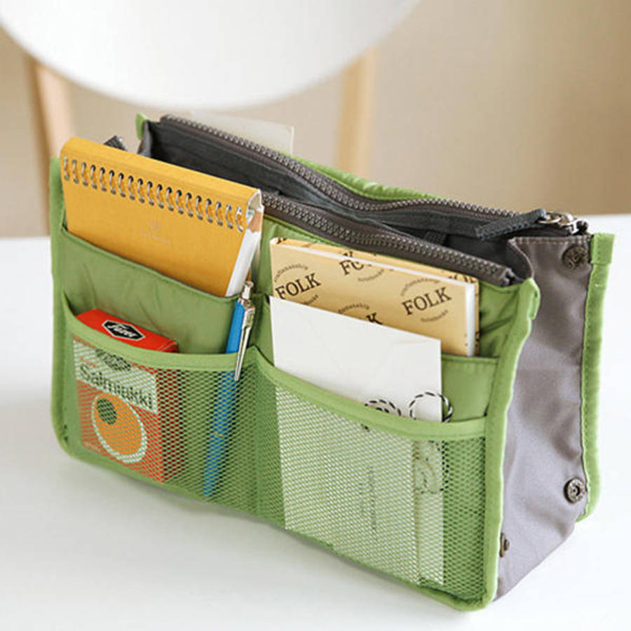 Home Practical Nylon Dual Organizer Insert Cosmetic Storage bag